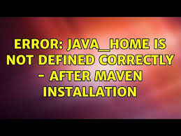 ubuntu error java home is not defined