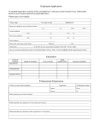 Free Printable Job Application For Applications To Print Out