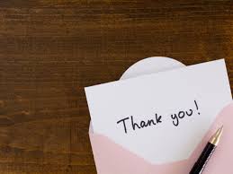 thank you note for money