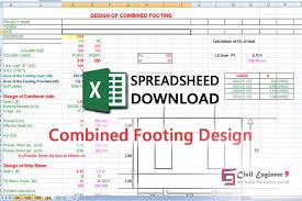 Combined Footing Design With Excel