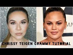 chrissy teigen grammy s 2016 makeup