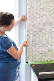 Trendy Kitchen Backsplash Hexagon Tile