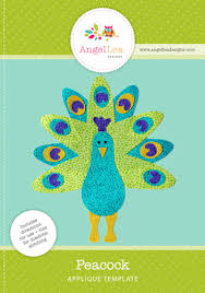 Peacock Applique Template Angel Lea Designs
