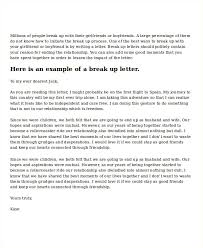 break up letter template 5 free word