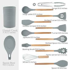 silicone kitchen utensils set 13 pcs