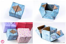 origami hinged box video tutorial