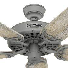 Outdoor Matte Silver Ceiling Fan 51123