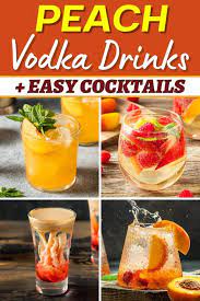 17 peach vodka drinks easy tails