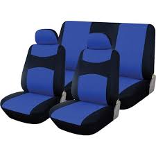 Midas Seat Cover Set Black Blue