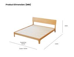 Peninsula Bed Frame Oak Solid Wood