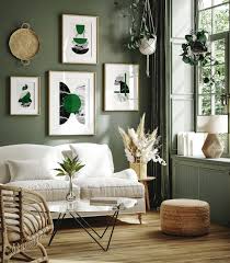 Set Of 4 Green Wall Art Prints Green
