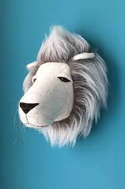lion head faux taxidermy safari nursery