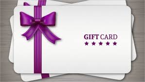 gift card exles