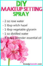 diy makeup setting spray with witch