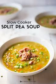 healthy slow cooker split pea soup a