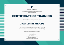 Business Certificate Of Training Template Doc Pdf Formatted Word