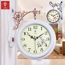 European Double Sided Wall Clock Living