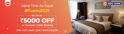 Get 30% instant cashback on your bookings on over 10,000 hotels in india. Exclusive Bank Offers