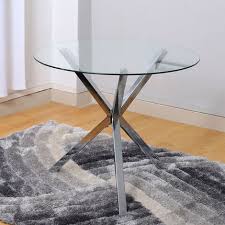 Round Glass Top Quadruped Base Coffee Table