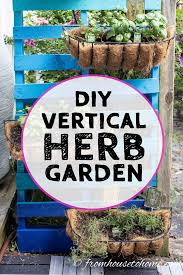 Diy Vertical Herb Garden The Easy Way