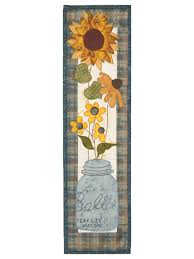 fall country flowers wall hanging pattern