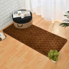 anti skid floor runner carpet brown