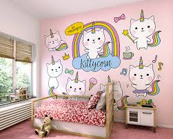 kittycorn unicorn wallpaper mural
