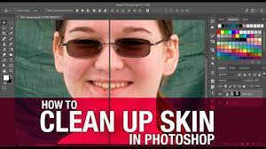 how to clean up skin in photo you