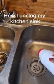 i unclog my kitchen drain using
