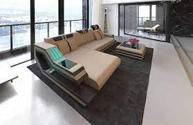 hollywood modern fabric sectional sofa
