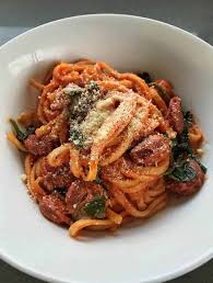 quick chorizo creamy tomato pasta