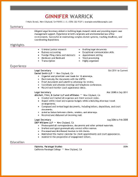 Resume CV Cover Letter  legal assistant resume examples  download    