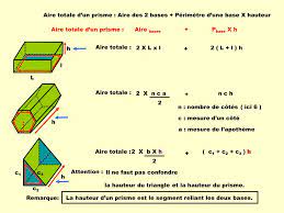 Aire D Un Prisme - PPT - Formules d'aires des solides PowerPoint Presentation, free download -  ID:6571720