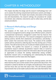 The purpose of this chapter is to explain in detail the research methods and the methodology implemented for this study. Dissertation Methodology Writing Primedissertations Com
