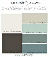 Transitional Paint Color Palette Color