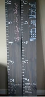 Distressed Wood Growth Chart Growth Chart Ruler By