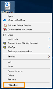default pdf program on windows 10