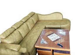 cotton hall l shape wooden sofa set