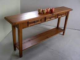 3 Drawer Console Table From Old Pine