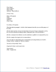Free Sample Letter of Recommendation Example   Recommendation Letters