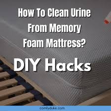 how to clean urine from memory foam