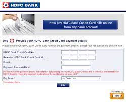 This facility is available for payment through accounts with other banks. Hdfc Credit Card Payment Through Neft Net Banking Billdesk 27 July 2021