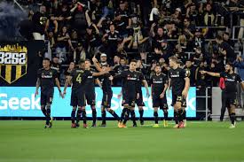 Lafc opens its sparkling banc of california stadium on sunday against seattle, and it's hard to ask for a better start. Kryptonite No More Lafc 2 Sporting Kansas City 1 Angels On Parade