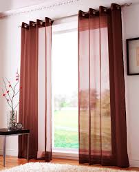 chocolate eyelet voile panel from net