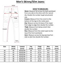 Skinny Size Chart The Rider Team
