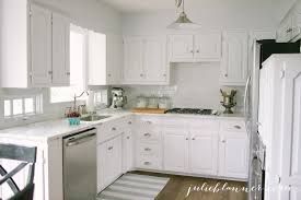 painted white kitchen cabinets
