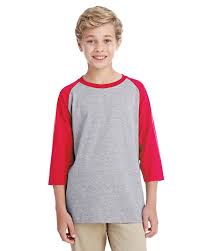 Youth Heavy Cotton 5 3 Oz 3 4 Raglan Sleeve T Shirt