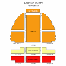 george gershwin theatre seating chart