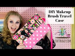 how to sew a makeup brush travel case