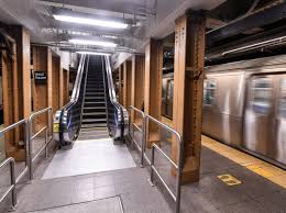 new subway escalator in union square